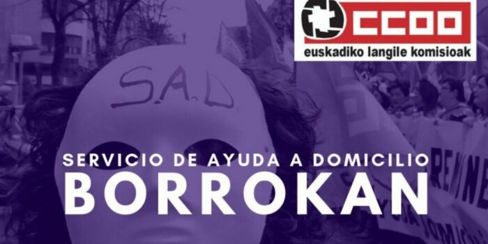 CCOO denuncia la falta de EPIs para las Auxiliares de Ayuda a Domicilio de Euskadi
