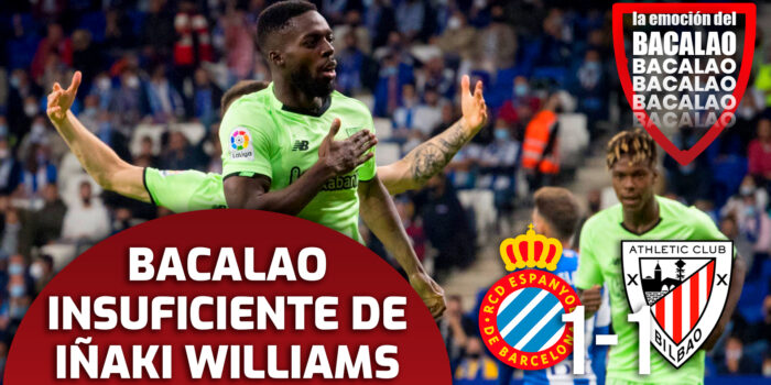 ⚽ Insuficiente bacalao de Iñaki Williams | Espanyol 1-1 Athletic