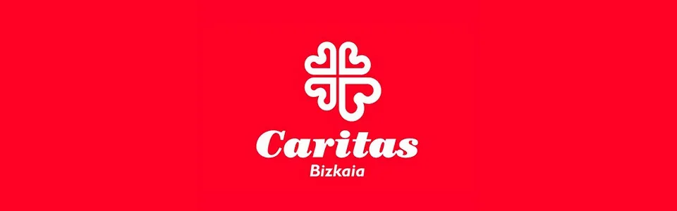 Banner de Cáritas Bizkaia en Bilbao