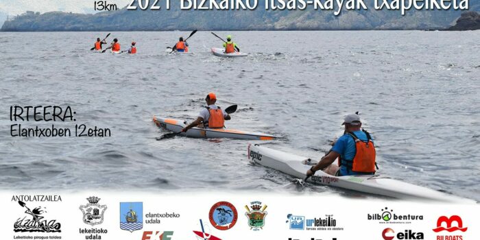 El Campeonato de Bizkaia de Kayak mar se disputará entre Elantxobe y Lekeitio