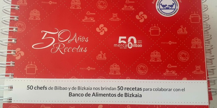 Mercabilbao presenta «50 años, 50 recetas» en favor del Banco de Alimentos de Bizkaia