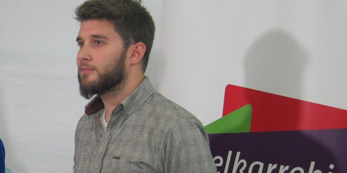 David Soto (Podemos Ahal Dugu): «Las únicas razones del acuerdo de EHBildu y el Gobierno Vasco son por táctica o estrategia política»