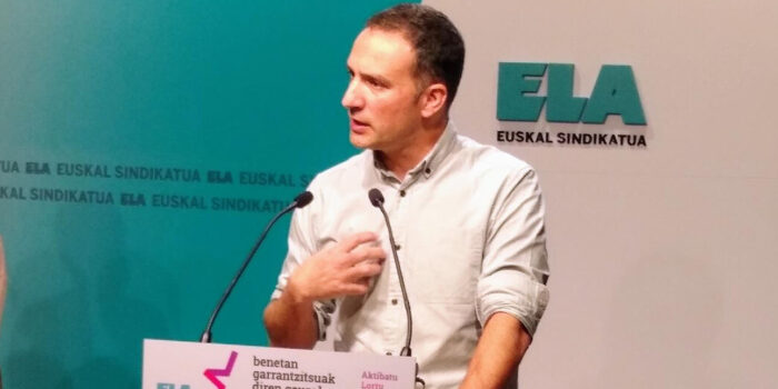 Mitxel Lakuntza (ELA): » Es muy decepcionante lo que ha hecho EHBildu apoyando los presupuestos del Gobierno Vasco»