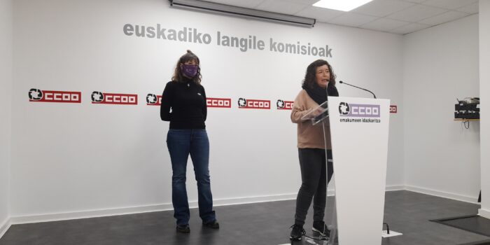CCOO denuncia la brecha salarial en Euskadi: «Las mujeres deberían cobrar un 25% más para igualarse»