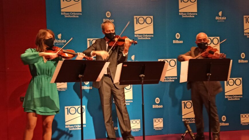 Cien años contemplan a la BOS: La Orquesta Sinfónica de Bilbao presenta los actos de su centenario