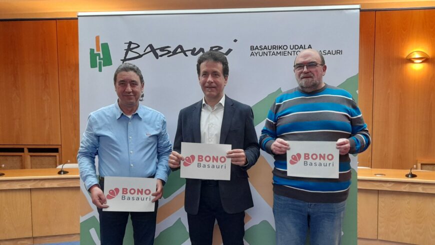 BonoBasauri llegará el lunes para apoyar al comercio y hostelería local