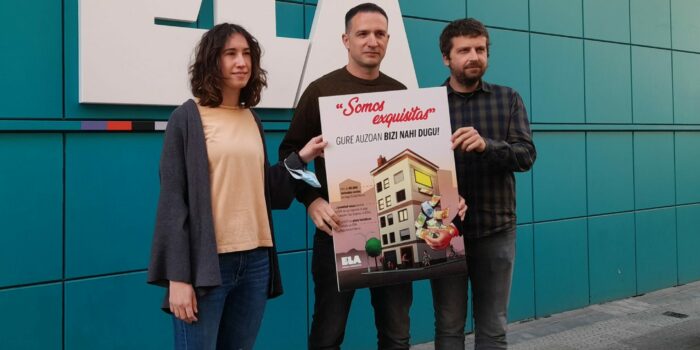 ELA denuncia la situación de la vivienda: «En Hego Euskal Herria hay 80.000 casas vacías»