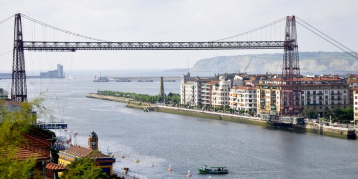 Celebramos el 700 aniversario de Portugalete desde el Puente Bizkaia