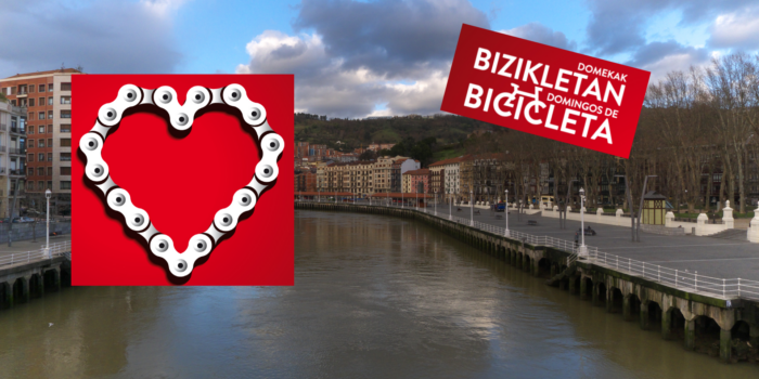Llegan los ‘Domingos de bicicleta’: Bilbao pedaleará esta jornada dominical por el Arenal