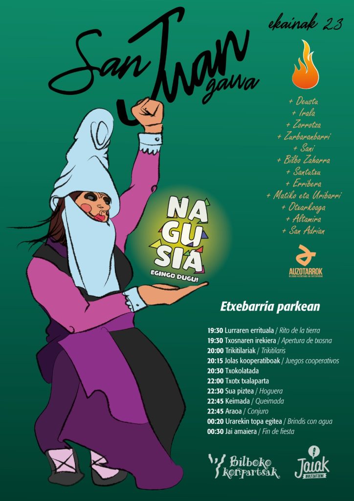 Vuelve la magia de San Juan con Bilboko Konpartsak y las 15 hogueras ...