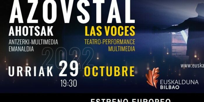 Teatro para explicar el drama de la guerra: Bilbao acoge el estreno europeo de «Azovstal. Las voces»