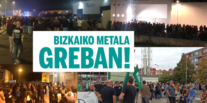 La huelga por el convenio en el sector del Metal de Bizkaia logra un seguimiento «muy amplio»
