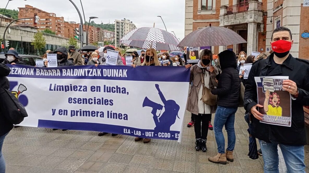 La huelga en limpieza de Osakidetza de ELA se prolonga hasta el 19 de marzo