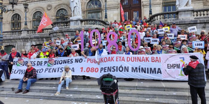 Pensionistas reclaman una pensión mínima de 1.080 euros