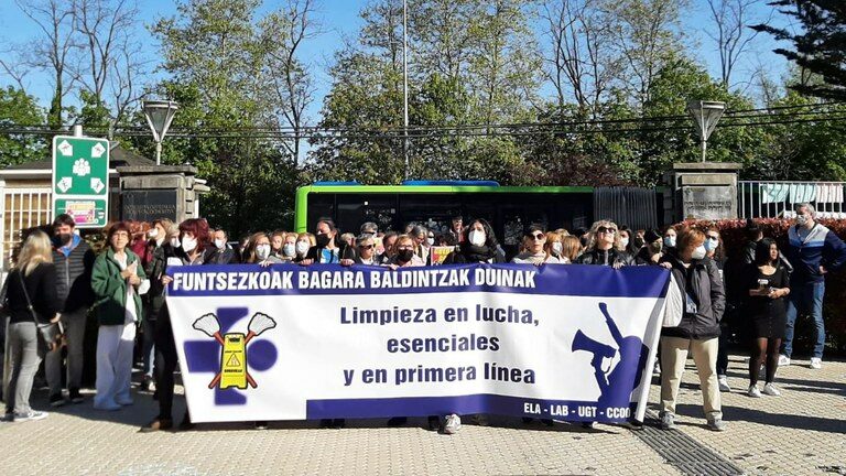 ELA alarga hasta el 4 de junio la huelga de limpieza de Osakidetza