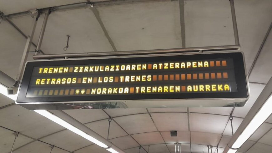 Restablecidas las frecuencias con normalidad en Metro Bilbao tras los retrasos de primera hora por un problema técnico