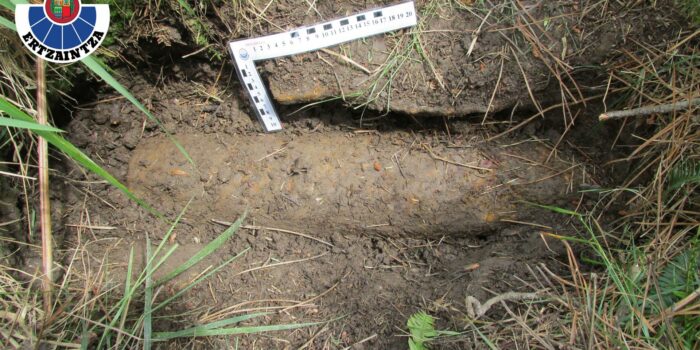 La Guerra Civil sigue dejando rastro, localizados dos artefactos en Lemoa