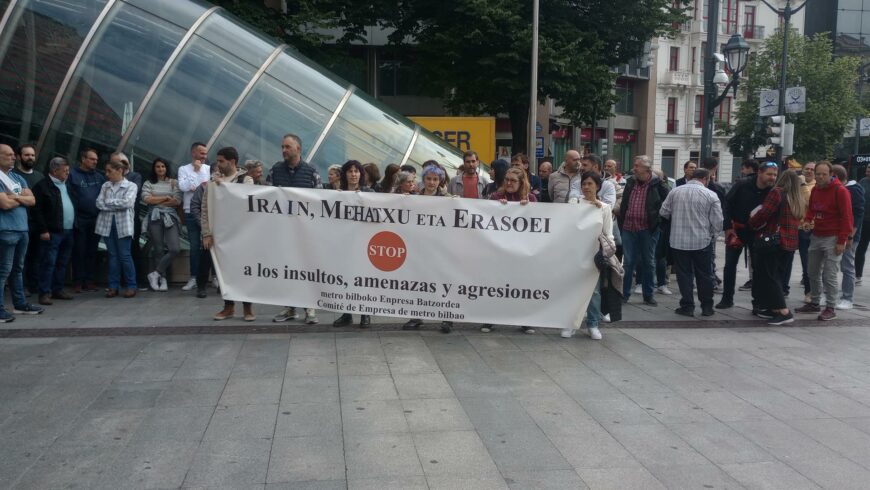 El Comité de Metro Bilbao exige más protección para el personal