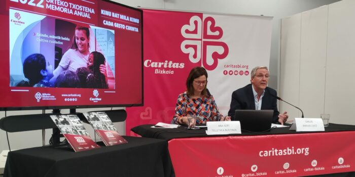 Cáritas Euskadi presenta la Memoria de 2022 con más de 34.000 personas atendidas