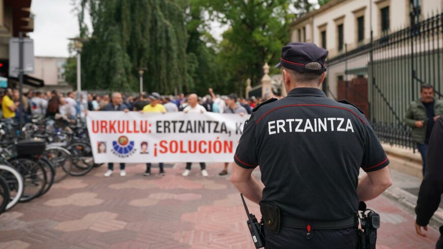 Los ertzainas protestarán durante la presentación del Tour en Bilbao