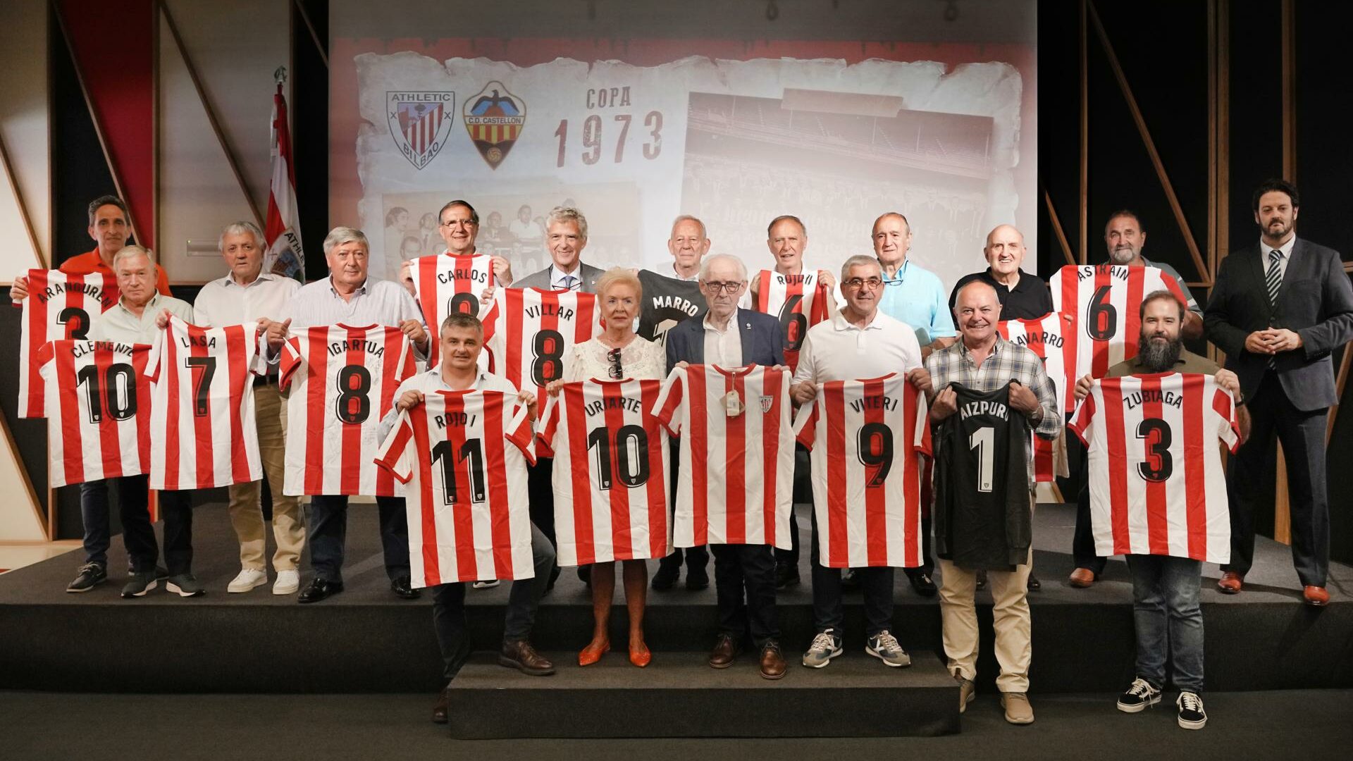 Homenaje a los campeones de Copa de 1973