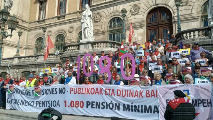 Txomin Lorka (Pensionistas Vascos): «La gente tiene ganas de seguir luchando en la calle»