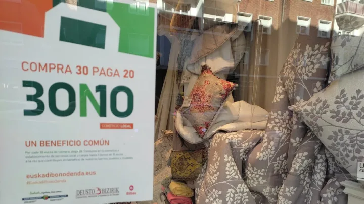«Compra 30 y paga 20»: aprovecha el descuento del Bono Denda Euskadi