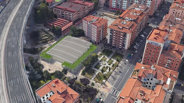 Bilbao invertirá más de un millón de euros en la ejecución de una cubierta para la Plaza Errekalde