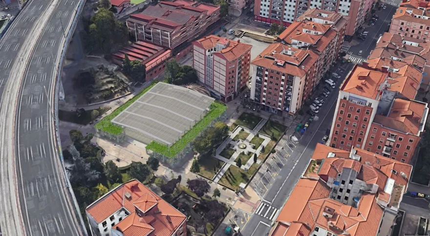 Bilbao invertirá más de un millón de euros en la ejecución de una cubierta para la Plaza Errekalde