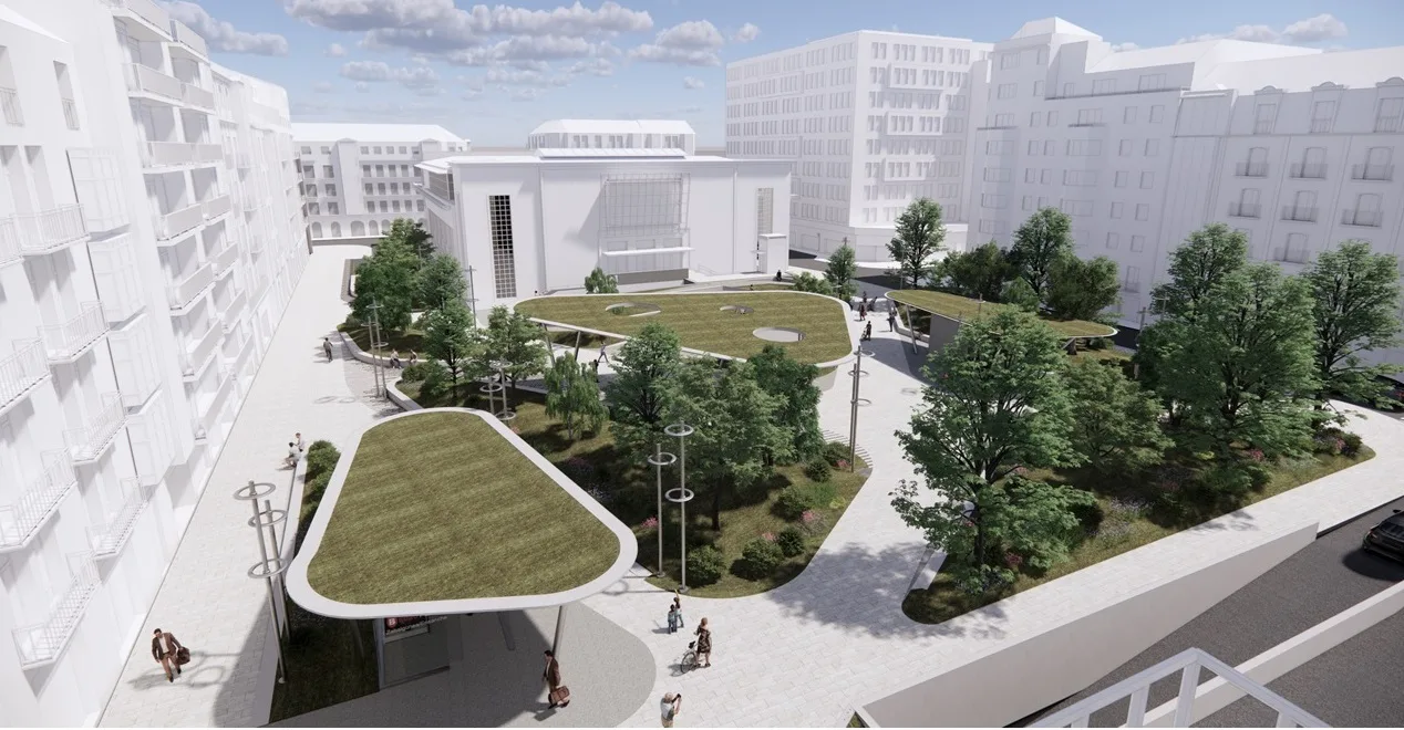 Así será la futura plaza del Ensanche: más peatonal y arbolada