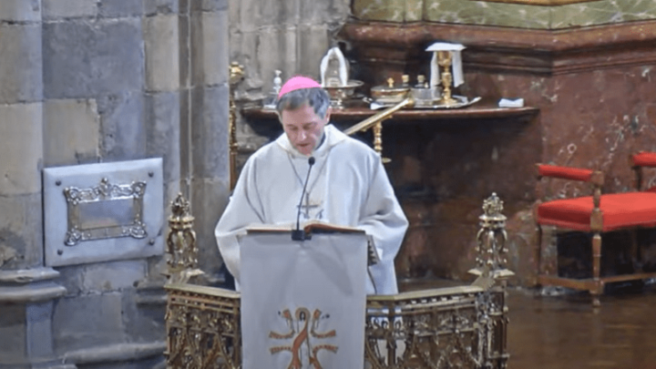 El obispo habla de esperanza y critica la inacción en Tierra Santa