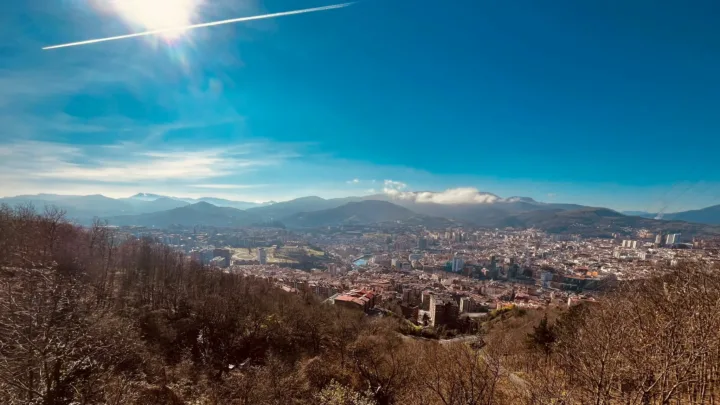 Preciosas vistas de Bilbao desde Artxanda