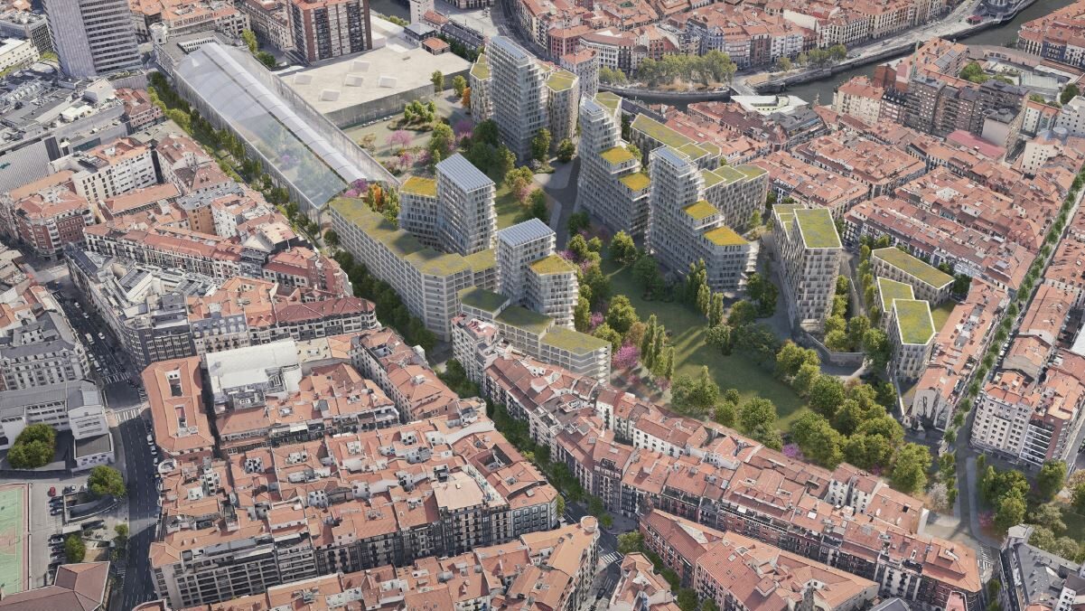 El nuevo Abando latirá con un gran parque sobre las vías del TAV