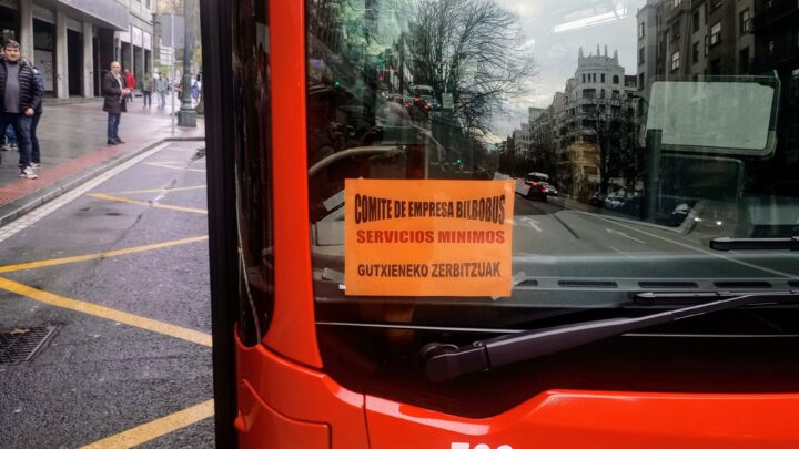 Este martes huelga de 24 horas en Bilbobus que plantea mas paros en marzo