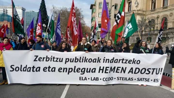 Los sindicatos registran la huelga en servicios públicos del 12 de marzo y exigen una temporalidad menor del 8%