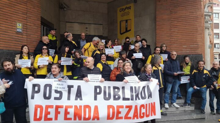 Empleados de Correos en Bizkaia denuncian condiciones «miserables»