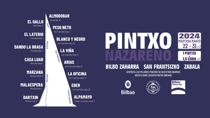 La ruta del Pintxo Nazareno, uno de los atractivos de la Semana Santa