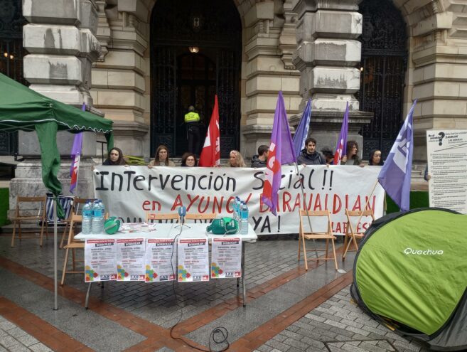 Trabajadoras de Intervención Social Bizkaia inician un ayuno contra el secuestro del convenio del sector por patronales