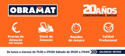 Banner de Obramat en Bilbao