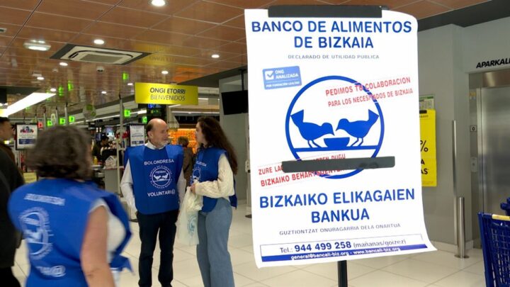 El Banco de Alimentos de Bizkaia pide voluntarios para la ‘Recogida de Primavera’