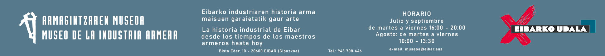 Banner de Museo de la Industria Armera en Bilbao