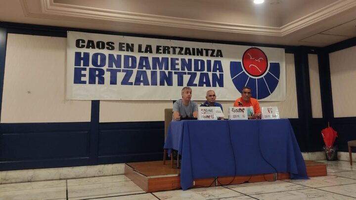 Sindicatos de la Ertzaintza se concentrarán este jueves ante el Parlamento vasco