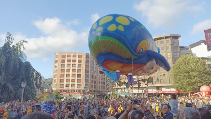 El desfile de la Ballena en Bilbao provocará cambios circulatorios este domingo en Gran Vía y alrededores