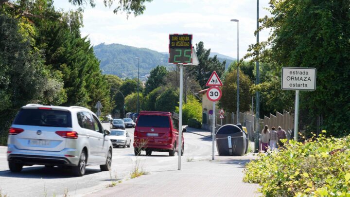 Getxo instala nueve radares «pedagógicos» para controlar la velocidad de los vehículos