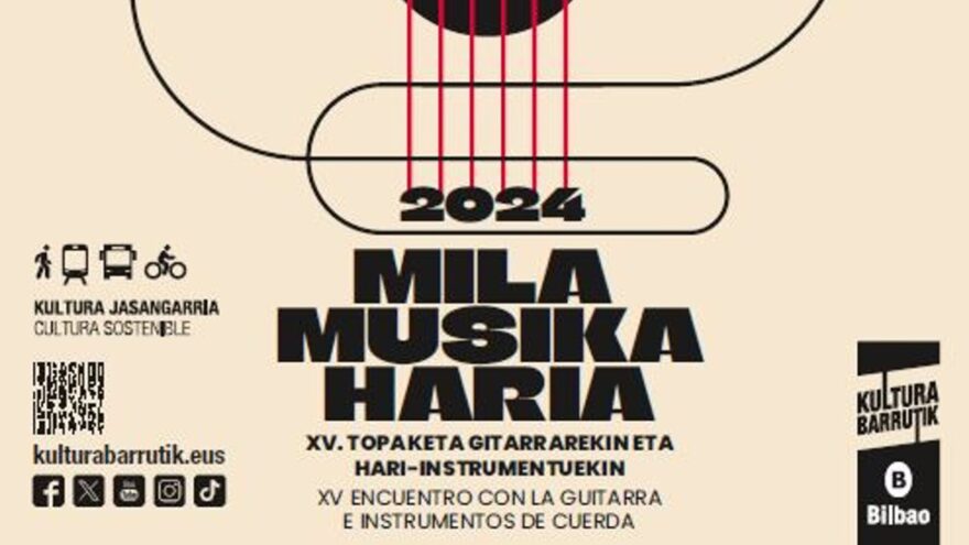 Bilbao acogerá desde el 8 de noviembre una nueva edición del ciclo musical ‘Mila Musika Haria’