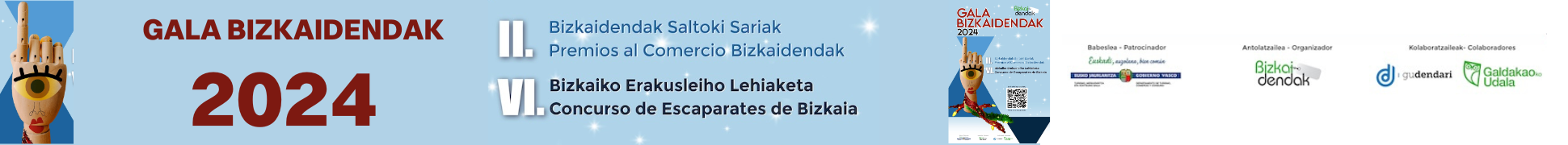 Banner de Gala Bizkaidendak en Bilbao