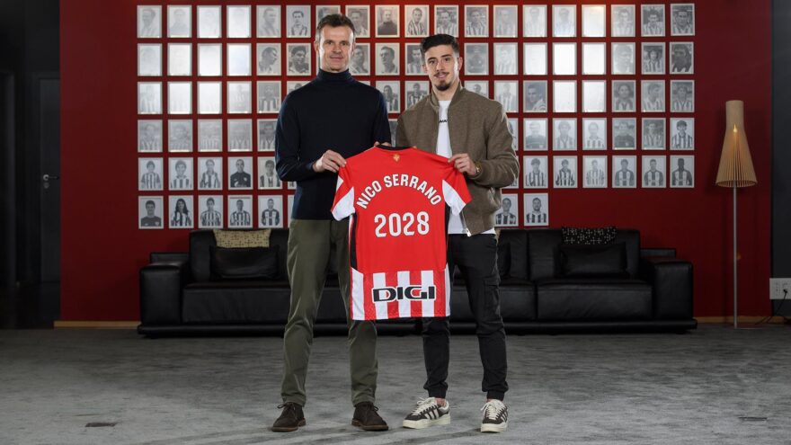 Nico Serrano renueva con el Athletic hasta 2028