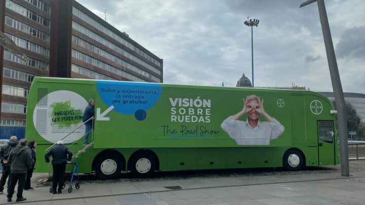 ‘Visión sobre ruedas’ llega a Bilbao para concienciar sobre enfermedades oculares