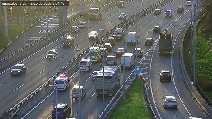 Una colisión en la N-637 provoca 3 km de retenciones