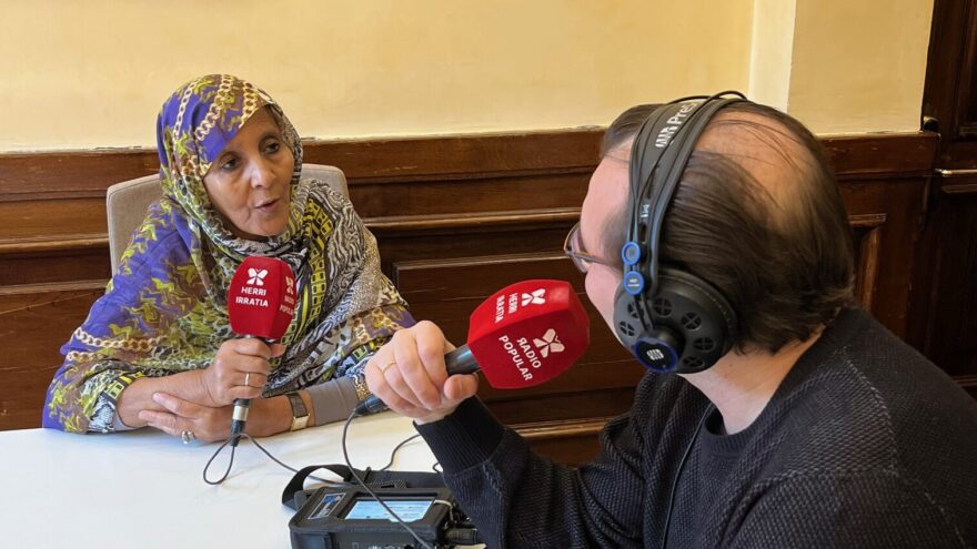 Suelma Beiruk, ministra de Asuntos Sociales y Promoción de la Mujer de la RASD ha participado en 'EgunOn Bizkaia'.
